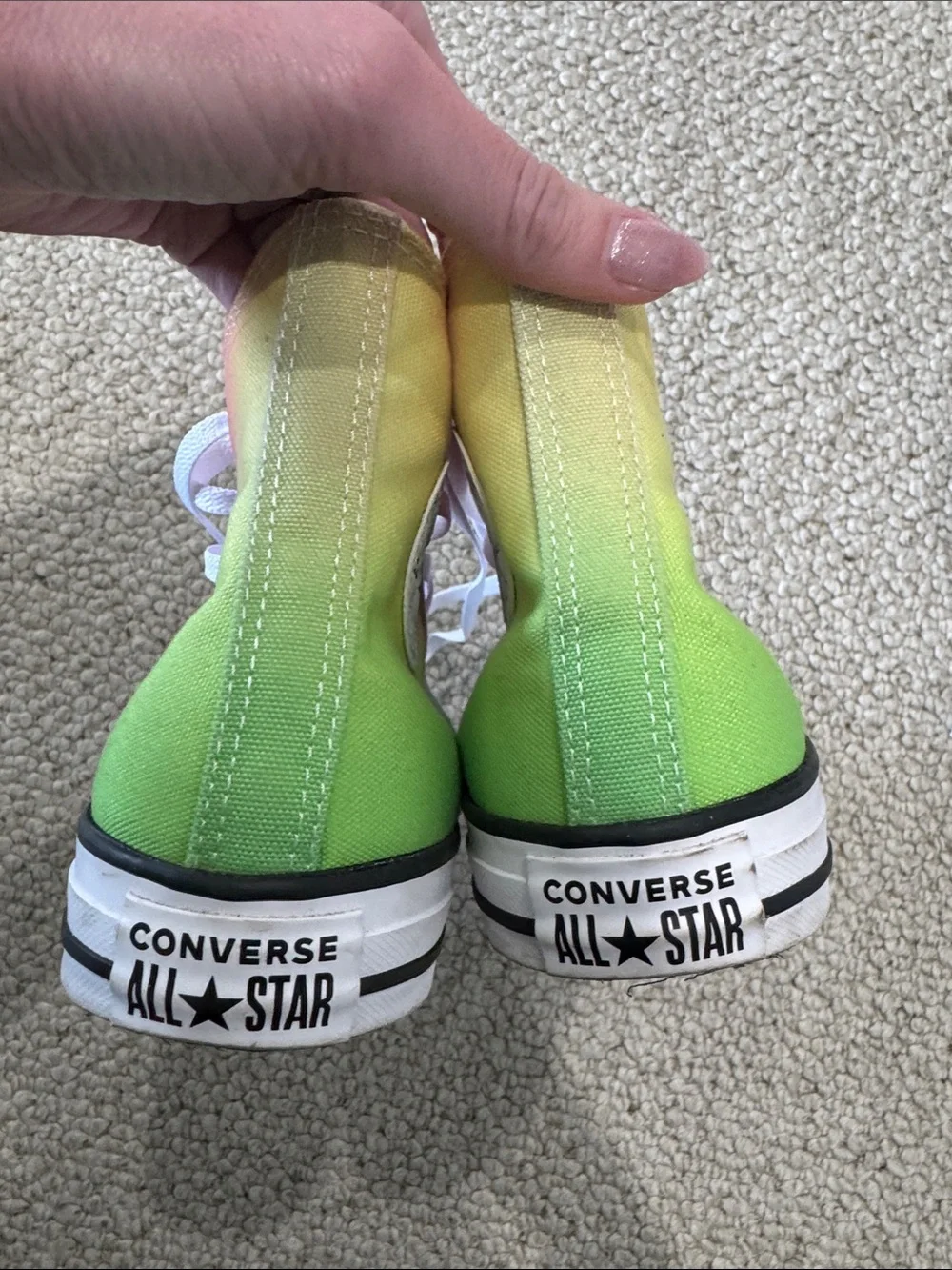 Converse High Top Sneakers - Rainbow Gradient - Picture 5 of 6
